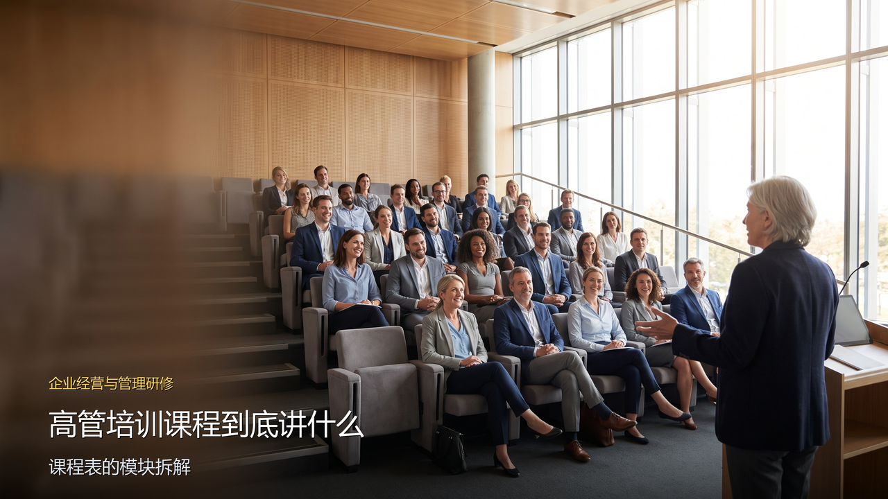 高管培训课程到底讲什么——暨南大学总裁班课程表的模块拆解