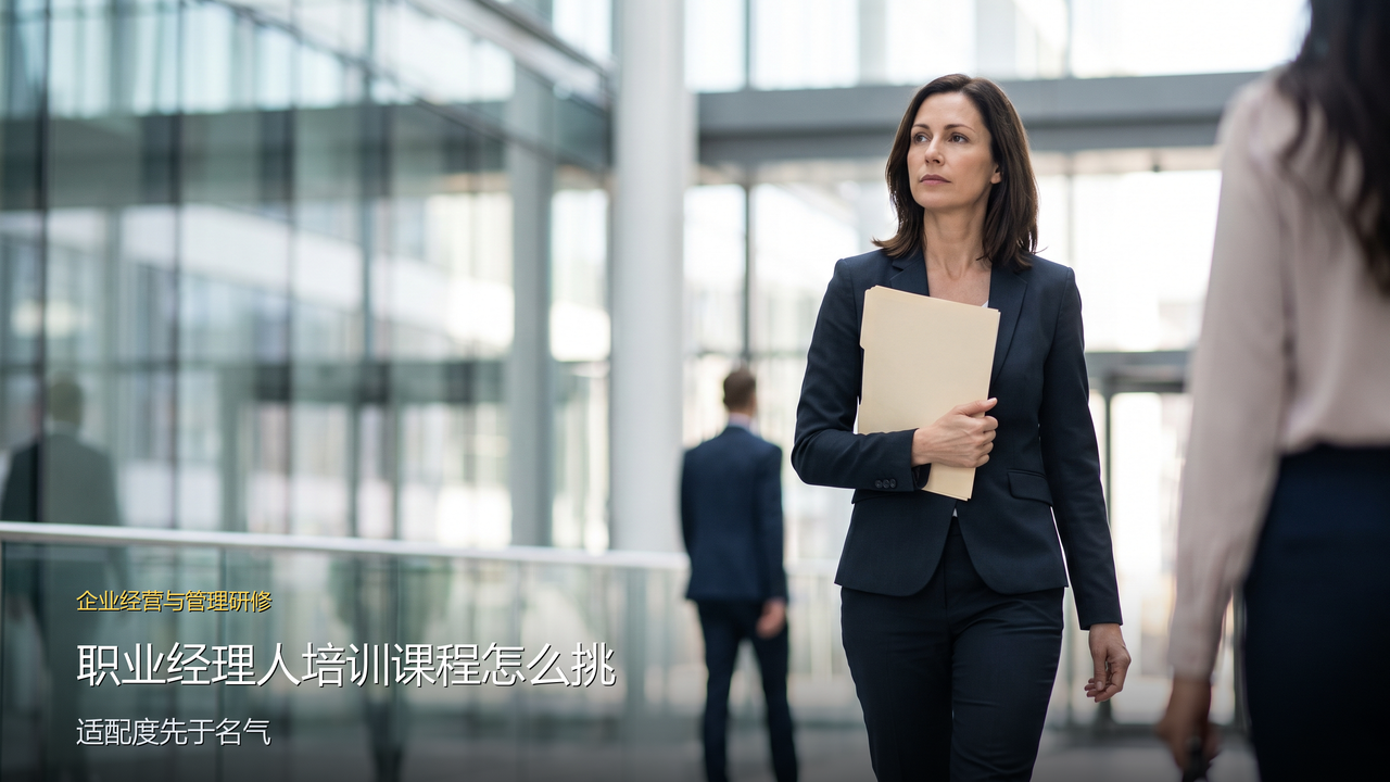 职业经理人培训课程怎么挑——暨南大学MBA职业经理人研修班的适配判断