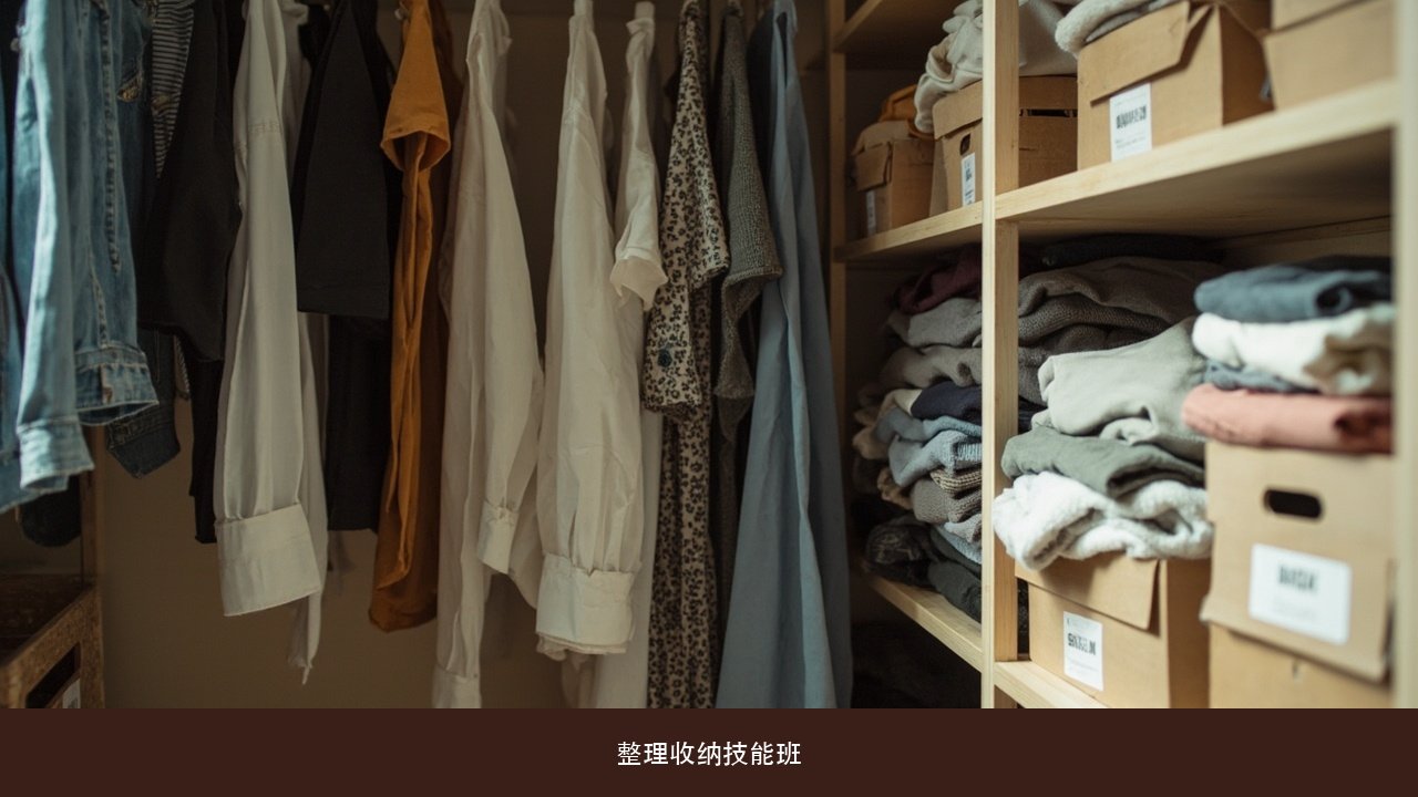 留存道整理收纳技能班怎么教衣物折叠与换季?贴纸练习有什么用?