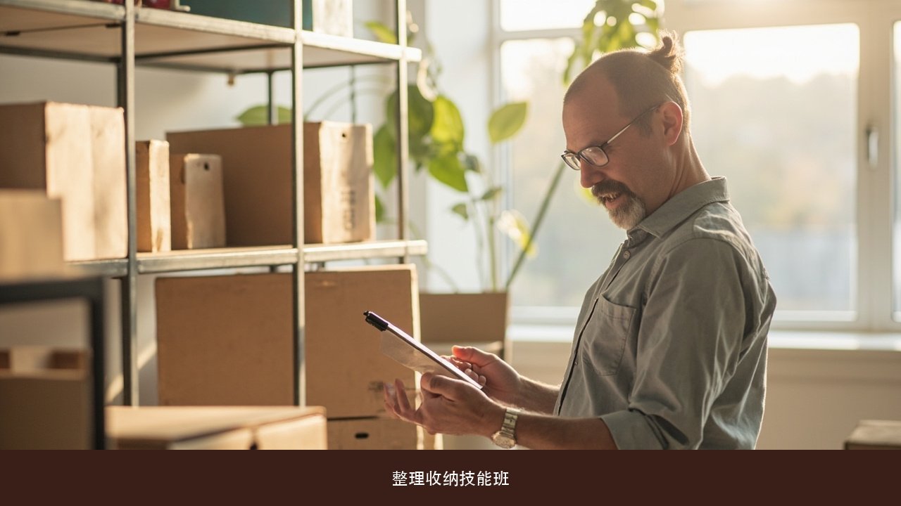 留存道整理收纳技能班线上线下一起上,上班族跟得上吗?