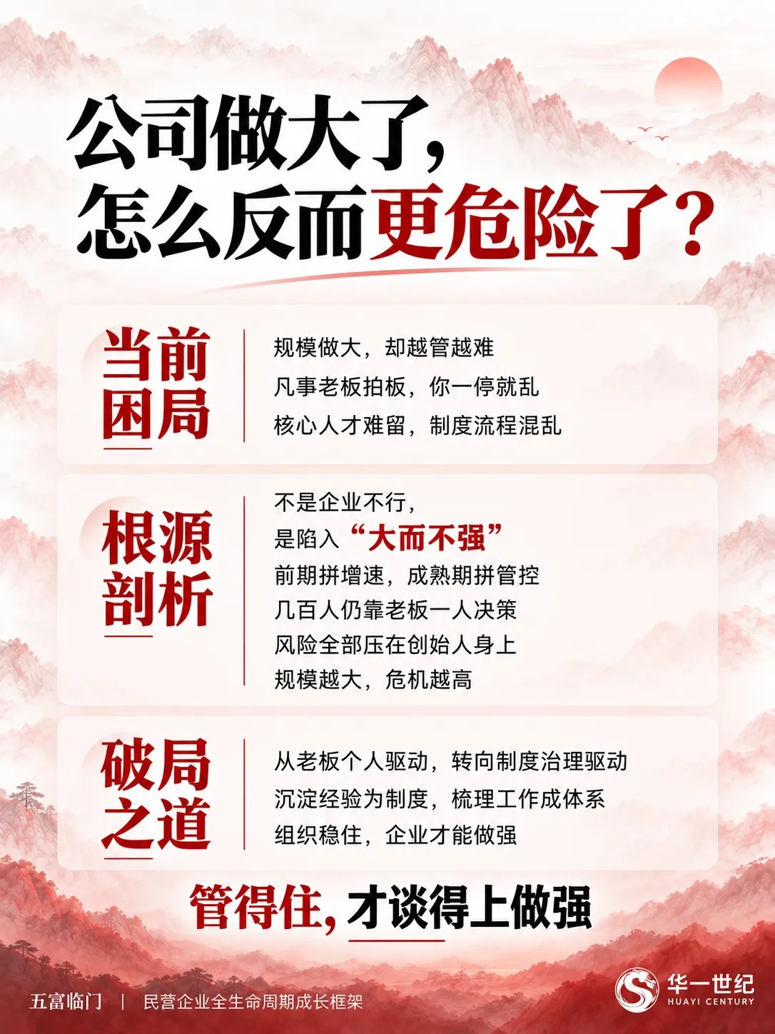 华一世纪企业治理观察：聚富期如何从老板驱动转向制度治理