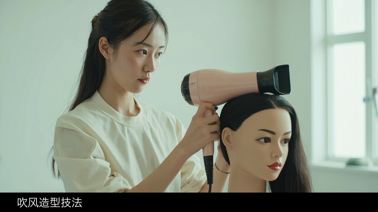 大波浪和内翻外翻怎么做?秦芳影视化妆培训学院影视人物全能班的吹风造型怎么练